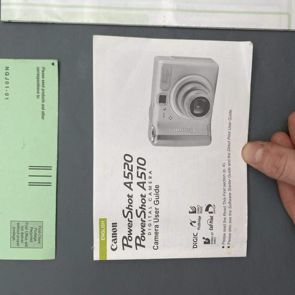 Canon PowerShot A520 4.0MP Camera - Silver 9715A001 Parts Or Not Working